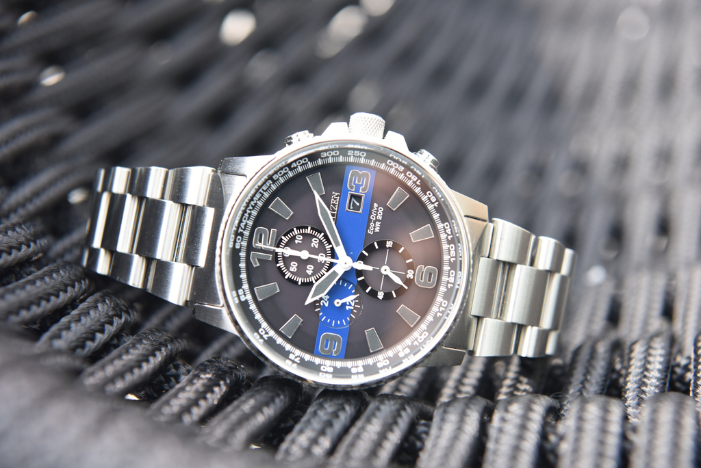 Thin blue line watch citizen best sale