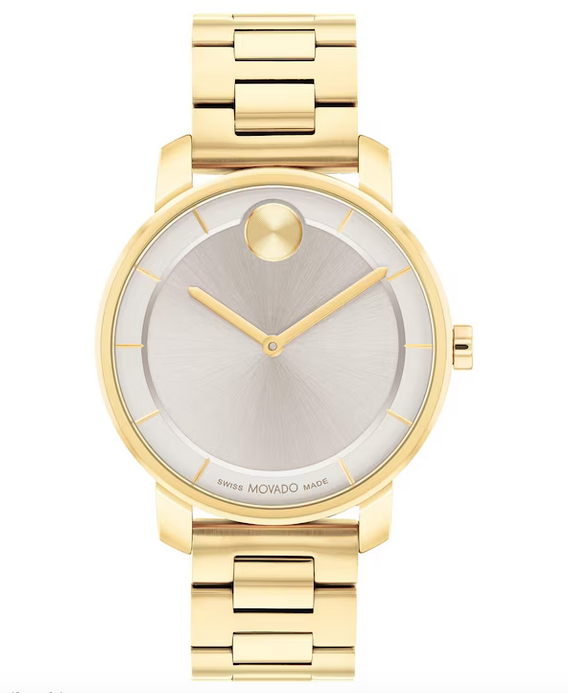 MOVADO Ladies' Movado Bold® Access Gold-Tone Watch with Grey Dial (Model: 3601080) - Time After Time Watches