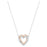 Swarovski Infinity necklace, Heart, White, Mixed metal finish