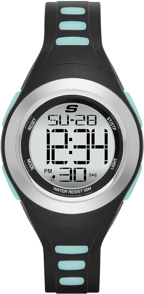 Skechers Skechers Women's Tennyson Silicone Black & Blue SR2020 - Time After Time Watches
