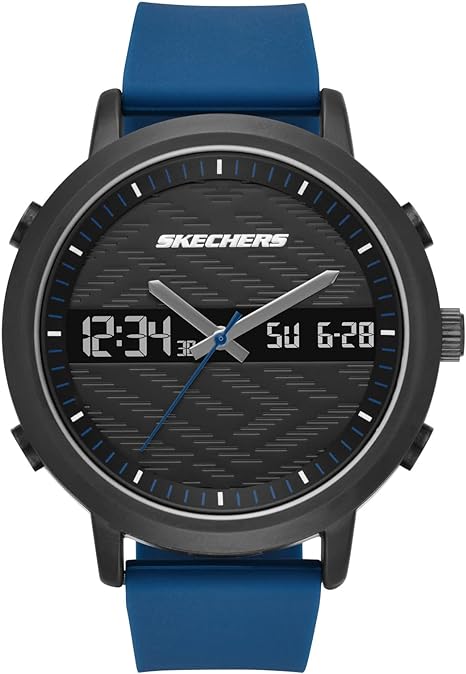 Skechers Skecher's Men's Lawndale Black & Navy SR5072 - Time After Time Watches