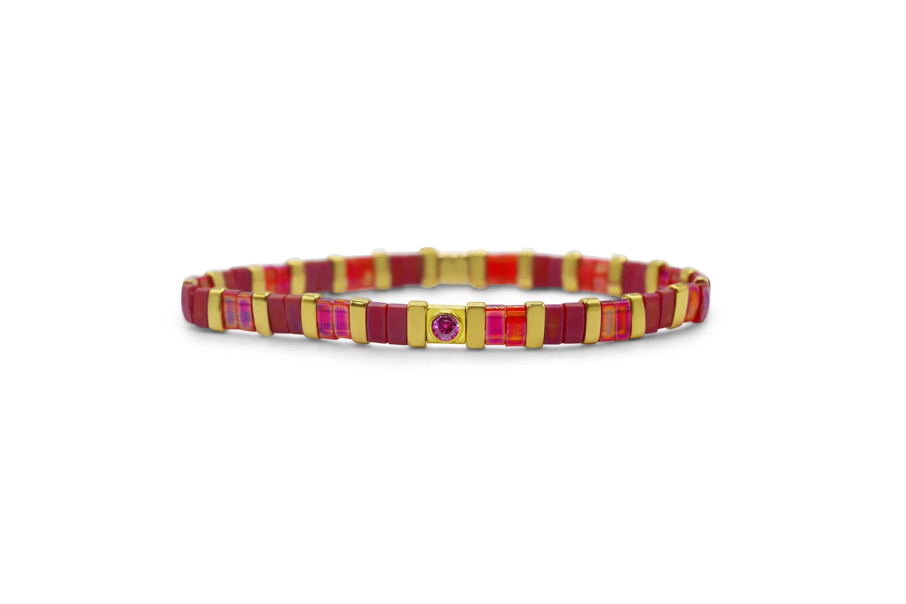 Skylar Paige Skylar Paige - Ruby / July - So Colorful Tila Bracelet - Time After Time Watches