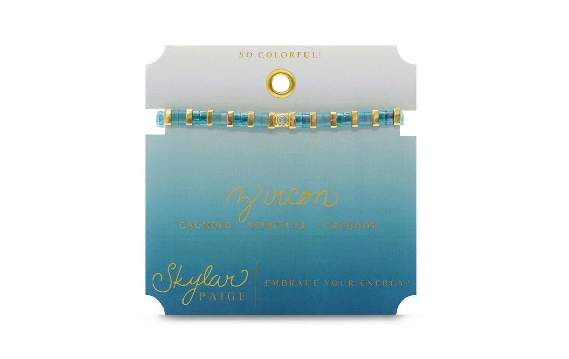 Skylar Paige Skylar Paige - Zircon / December - So Colorful Tila Bracelet - Time After Time Watches