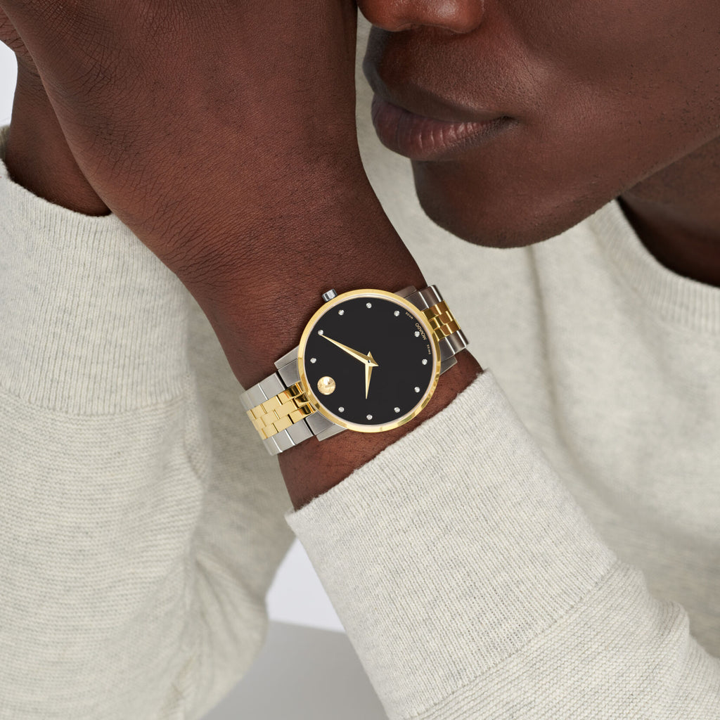 Movado Men's Museum Classic Diamond Accent Two-Tone 0607202 — Time
