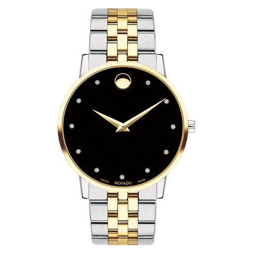 Movado Movado Men's Museum Classic Diamond Accent Two-Tone 0607202 - Time After Time Watches