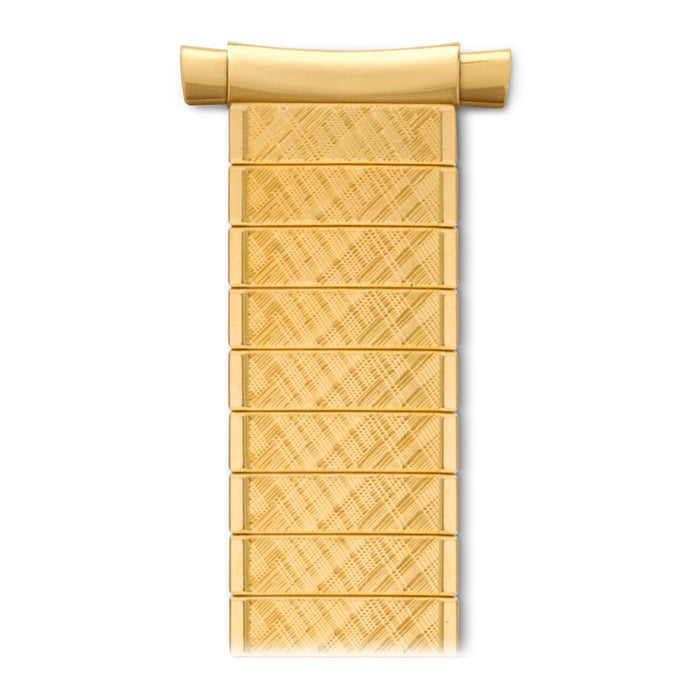 Speidel Men's Stainless Steel Comfortable Stretch Watch Band, Gold or Silver Tone Replacement Strap , 16-22mm, Curved End with No Clasp - Time After Time Watches