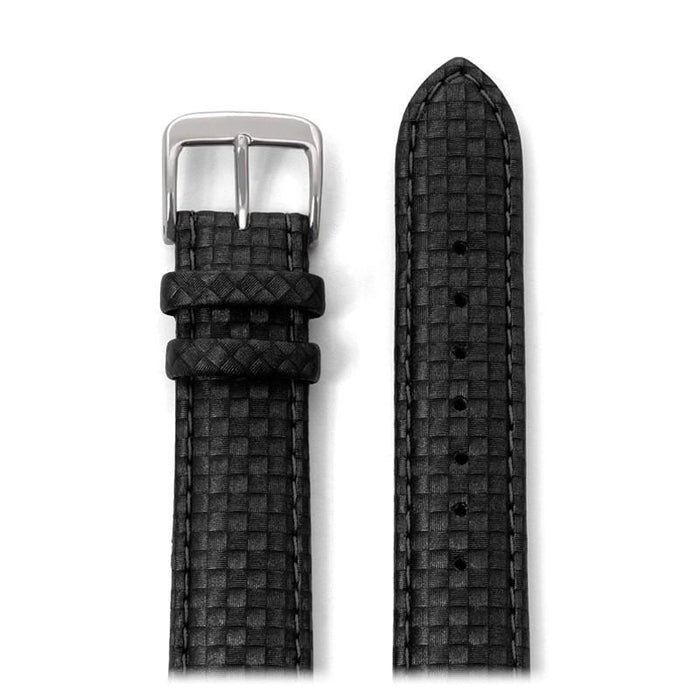 Speidel Mens Carbon Fiber Leather Watchband - Time After Time Watches