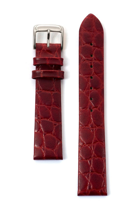 Speidel Men's Classic Crocodile Grain Leather Band in Black, Brown and Burgundy - Time After Time Watches