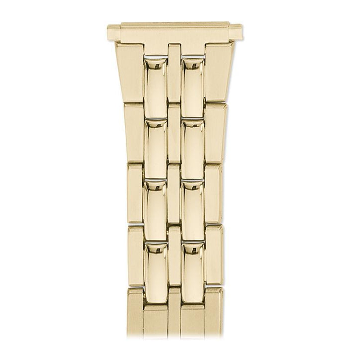 Speidel Men's 18-22MM Wrapped Link Straight Adjustable End with Removable Links for Sizing in Silver, Gold and Dual Tone - Time After Time Watches