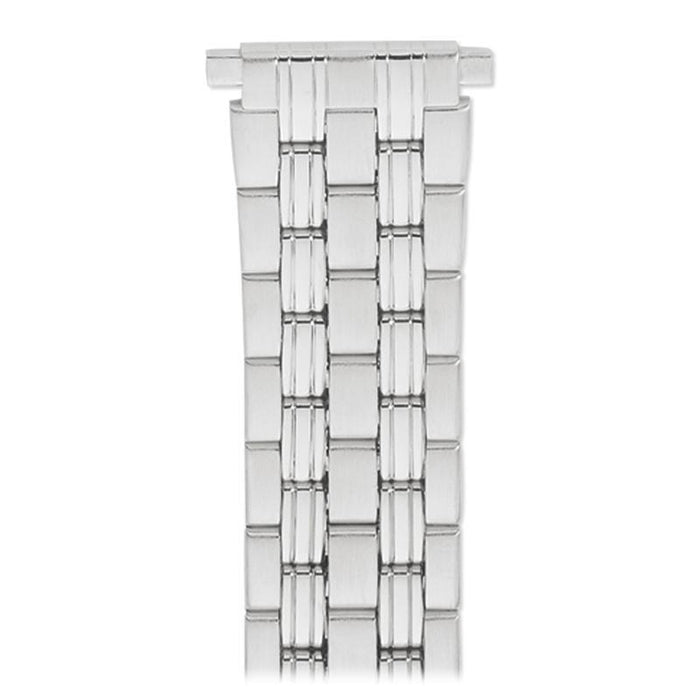 Speidel Men's 18-22MM Wrapped Link Straight Adjustable End Band with Removable Links for Sizing in Silver, Gold and Dual Tone - Time After Time Watches