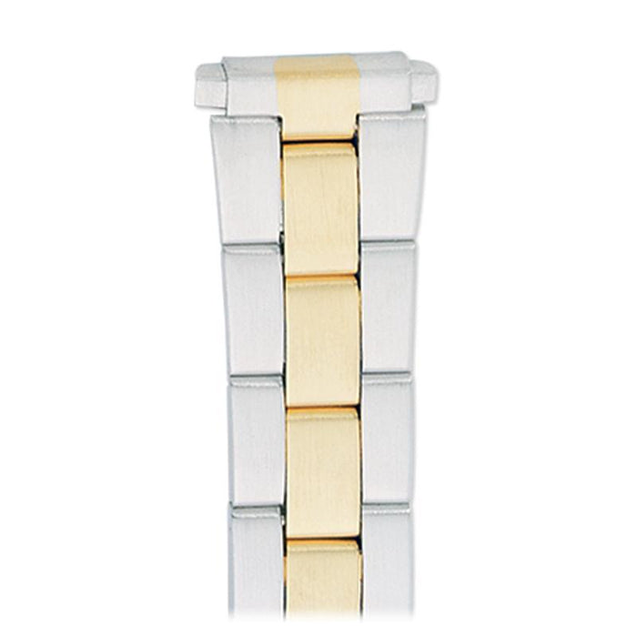 Speidel Ladies'  12-16MM Straight Adjustable End Wrapped Link Band in Dual Tone, Gold and Silver - Time After Time Watches