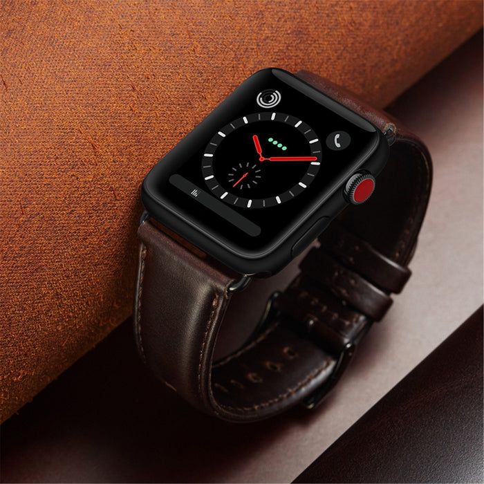 Speidel Genuine Luxury Leather Band for Apple Watch - Time After Time Watches