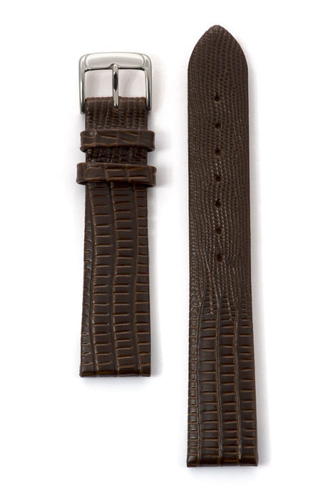 Speidel Men's Gator Lizard Grain Leather in Black and Brown - Time After Time Watches