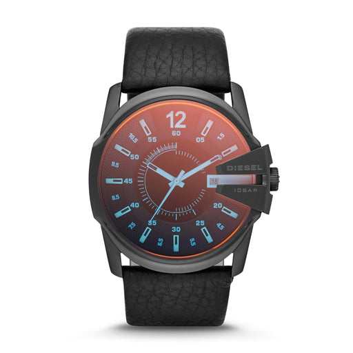 Diesel Master Chief Mirror Dial Gunmetal Case Black Strap - Time After Time Watches