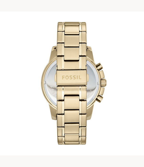Fossil Dean Chronograph Gold-Tone Stainless Steel Watch FS4867IE