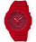 This bold timepiece attracts attention due to its bright red monochrome color, octagonal face, and classic G-Shock style.