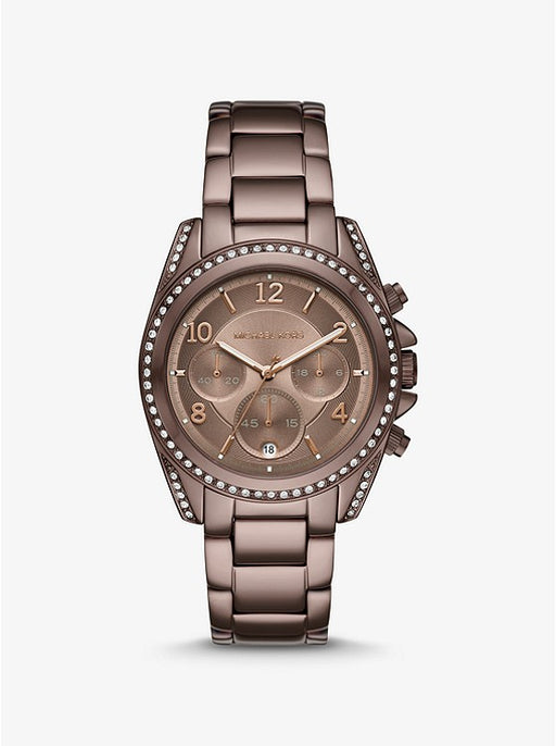 Michael Kors Oversized Blair Pavé Sable Watch MK6764
