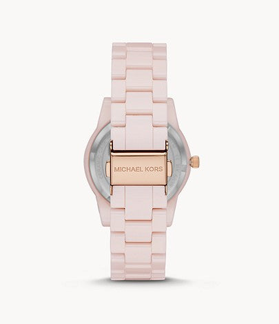 Michael Kors Ritz Three-Hand Pink Ceramic Watch