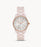 Michael Kors Ritz Three-Hand Pink Ceramic Watch