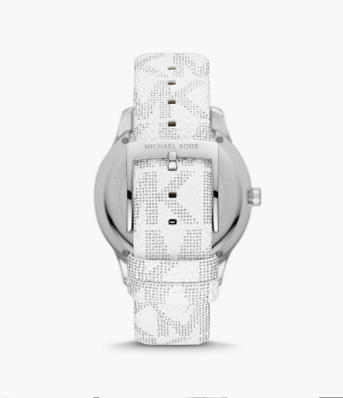 Oversized Runway Dive Pavé Silver-Tone and Logo Watch