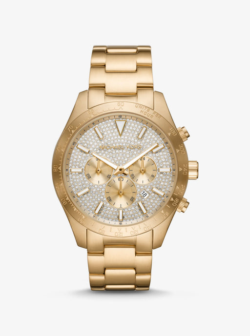 Oversized Layton Pavé Gold-Tone Watch