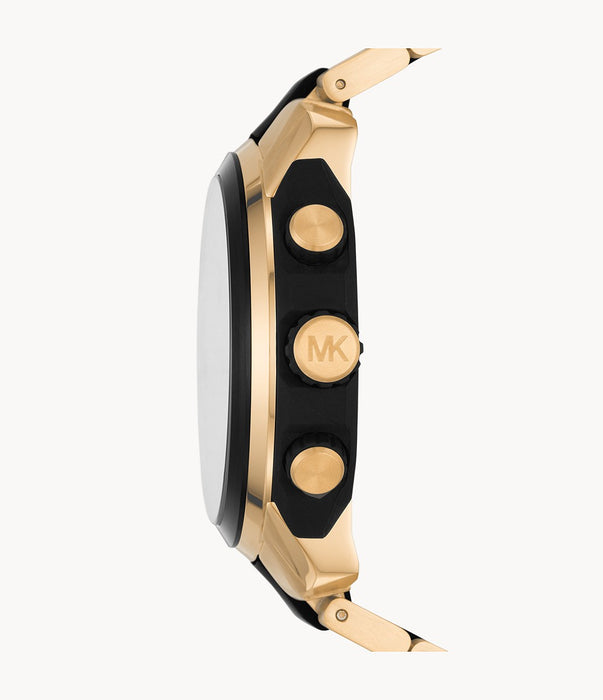 Oversized Kyle Gold-Tone and Silicone Watch