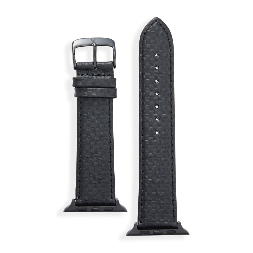 Speidel Carbon Fiber Leather Watchband for the Apple Watch - Time After Time Watches