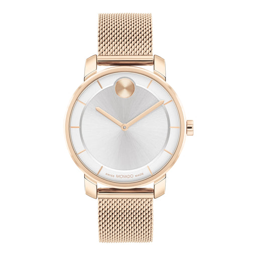 Movado Movado Bold Ladies' Access Rose Gold Mesh Bracelet 3600924 - Time After Time Watches