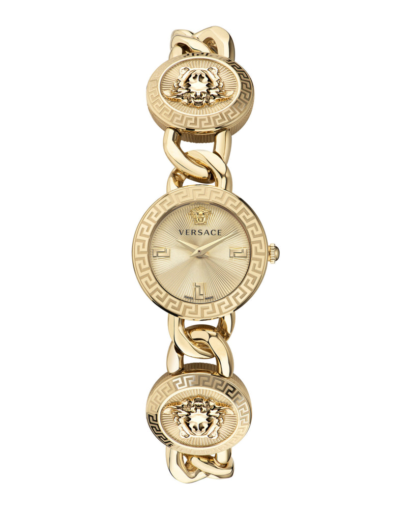 Stud Icon 26MM IP Yellow Gold Watch Gold Dial IP Yellow Gold Bracelet