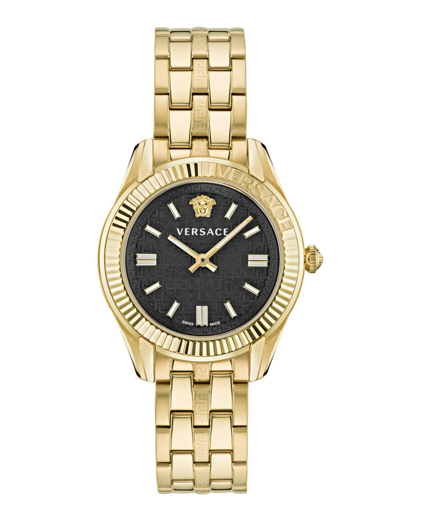 Greca Time 35MM IP Yellow Gold Watch Blk Dial IP Yellow Gold  display picture 3