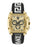 Versace Dominus 42X49.5MM IPYellow Gold Watch Gold Dial Silicone Strap