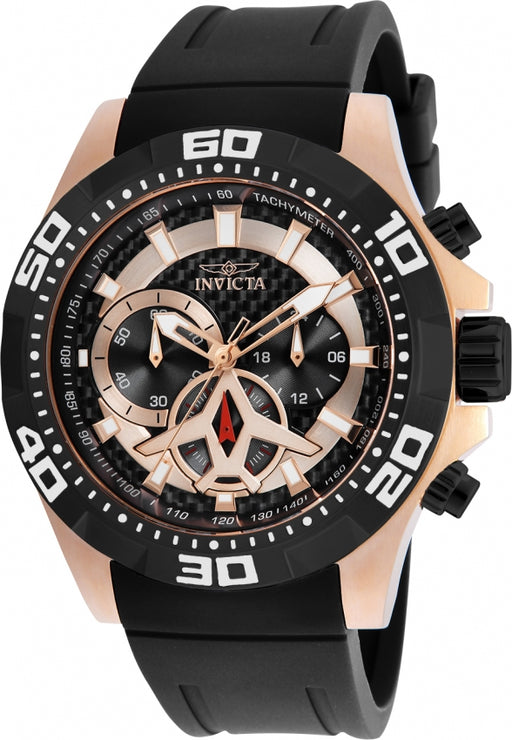 Invicta Invicta Men's Aviator Chrono Rose Case Black Silicone - 21740 - Time After Time Watches