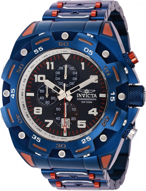 Invicta Invicta Men's Sea Monster Blue & Red Tone 37804 - Time After Time Watches