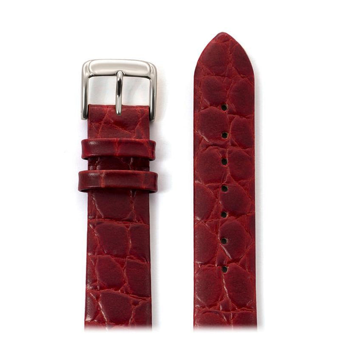 Speidel Men's Classic Crocodile Grain Leather Band in Black, Brown and Burgundy - Time After Time Watches