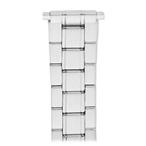 Speidel Men's 24-28MM Wrapped Link Straight Adjustable End with Removable Links for Sizing in Silver - Time After Time Watches