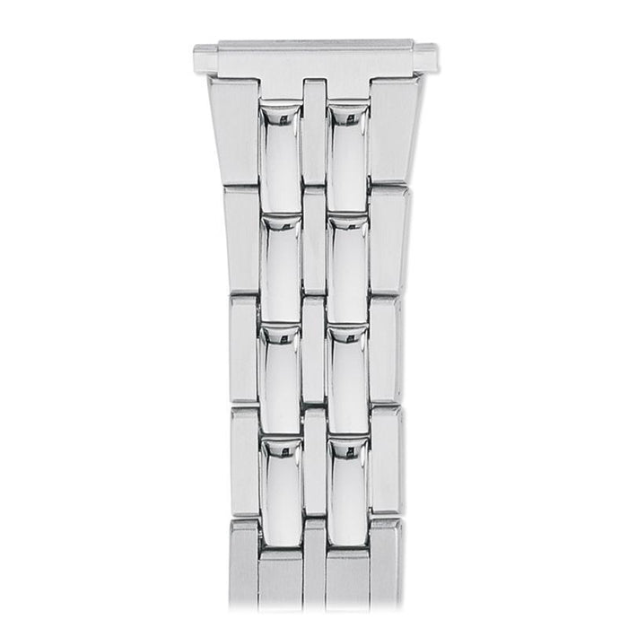 Speidel Men's 18-22MM Wrapped Link Straight Adjustable End with Removable Links for Sizing in Silver, Gold and Dual Tone - Time After Time Watches