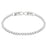 Swarovski Emily bracelet, Round cut, White, Rhodium plated