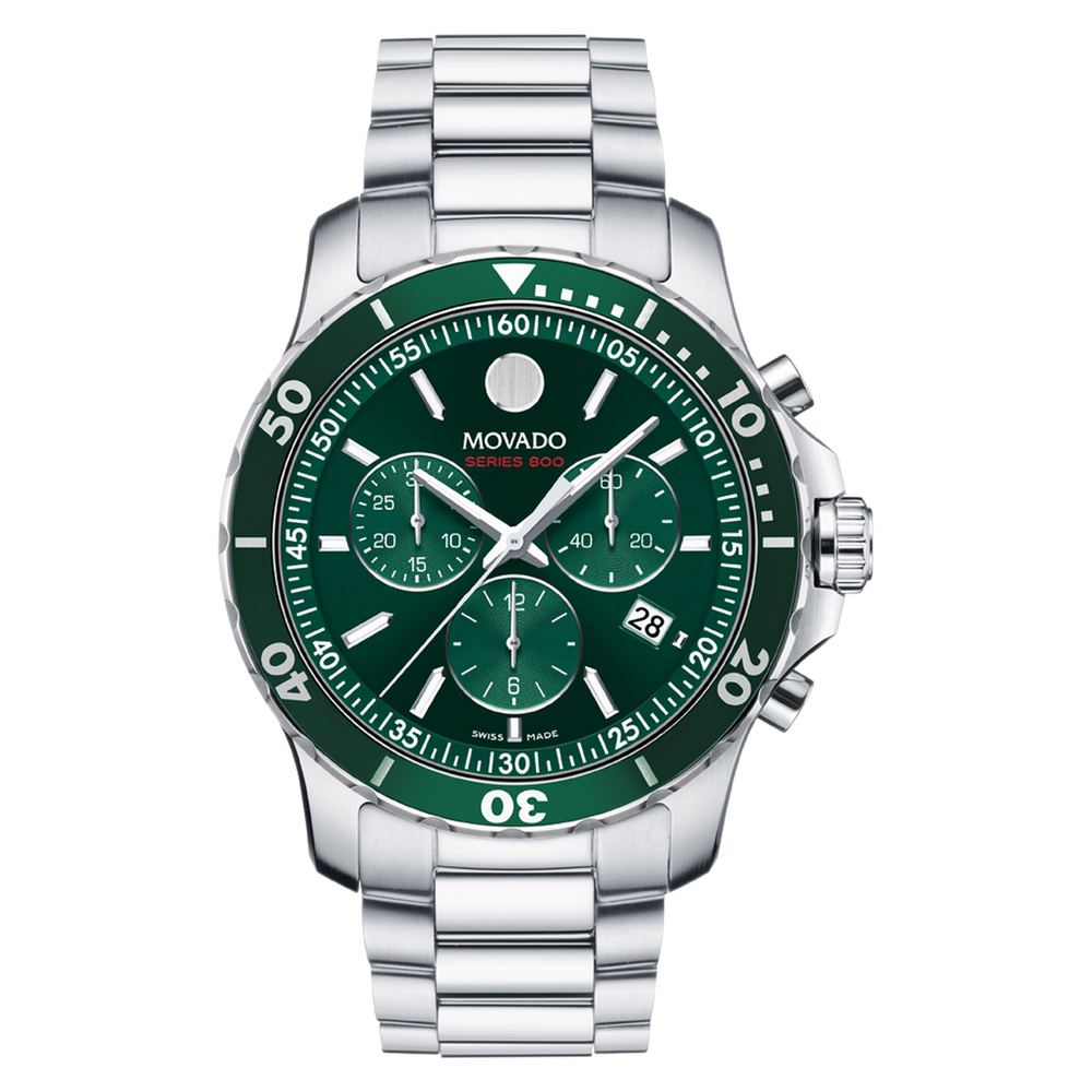 MOVADO Movado Series 800 Green Chrono - 2600179 - Time After Time Watches