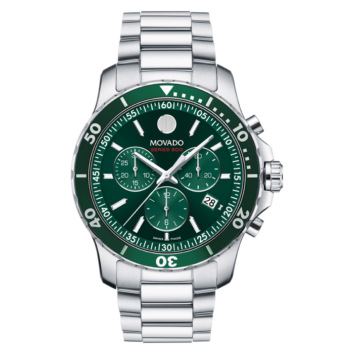 MOVADO Movado Series 800 Green Chrono - 2600179 - Time After Time Watches