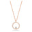 Swarovski Creativity pendant, White, Rose gold-tone plated