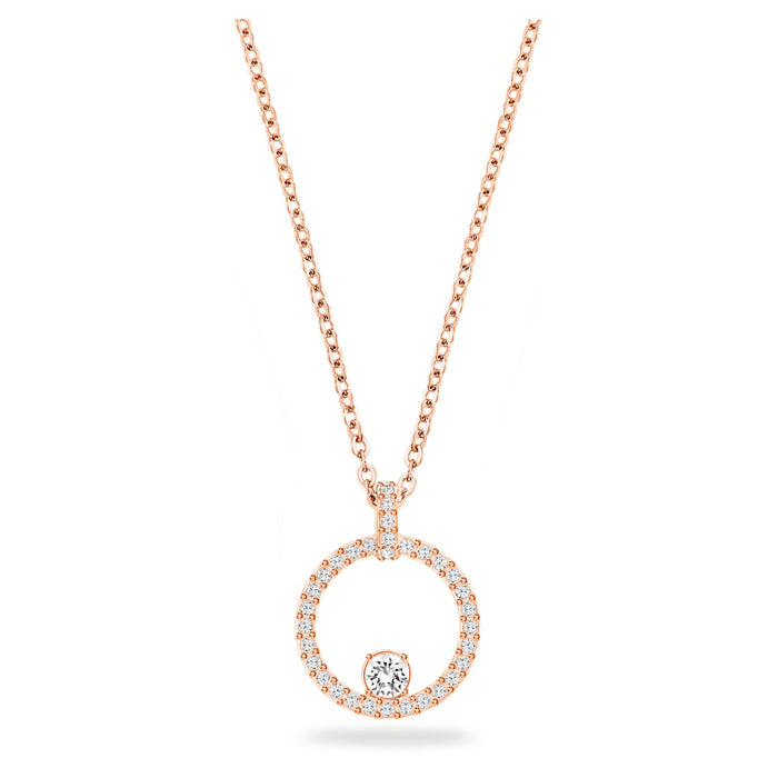 Swarovski Creativity pendant, White, Rose gold-tone plated