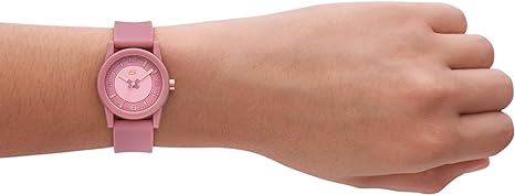 Skechers women's rose-pink rosencrans mini style 30mm dial, 16mm band, analog water resistant. 