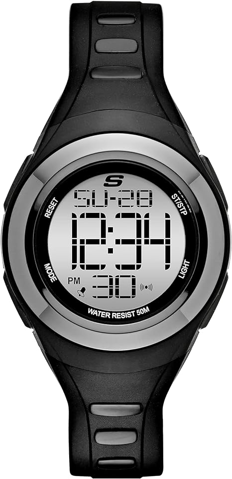 Skechers womens sport style digital watch, 50 meters of water resistance. 