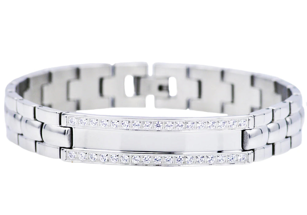 Blackjack Men's SS Bracelet CZ BJB171 - Main Image