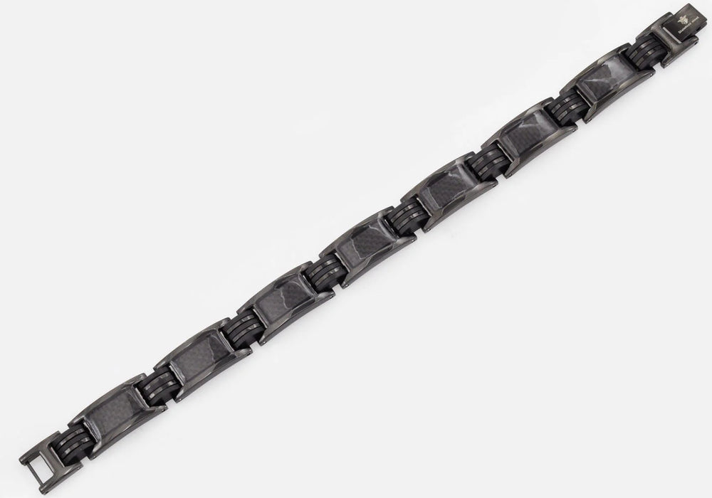 Blackjack Jewelry Blackjack Men's Bracelet Black SS & Carbon Fiber BJB199B - Time After Time Watches