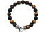 10mm Genuine Tiger Eye and Onyx Beaded Bracelet