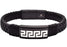 Blackjack Jewelry Blackjack Men's Bracelet Greek Key Black Leather & SS BJB274B - Time After Time Watches