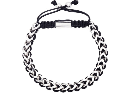 Blackjack Men's Bracelet Franco Link SS BJB275WB