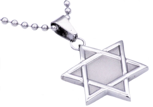 Blackjack Jewelry Star of David Pendant Necklace - Time After Time Watches