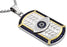 Blackjack Jewelry TRI TONE EVIL EYE PENDANT WITH BLUE CZ - Time After Time Watches